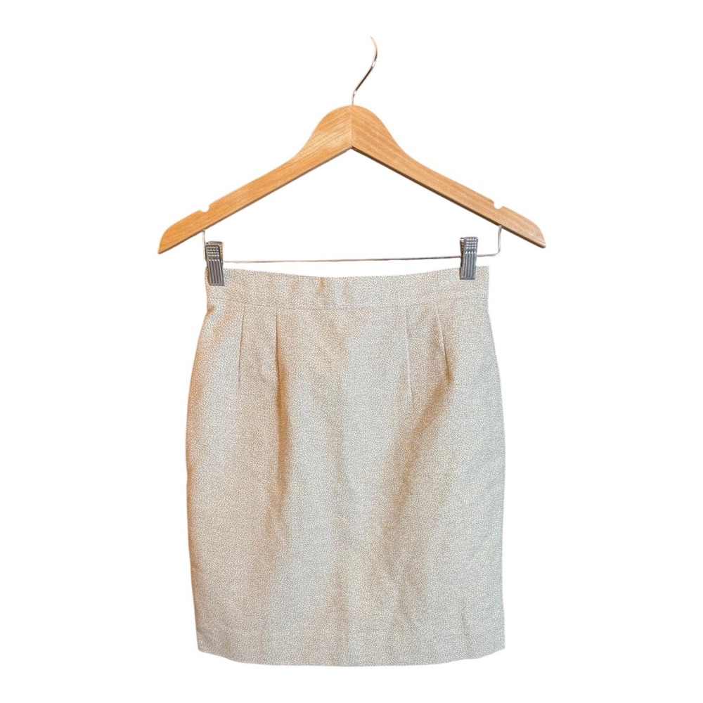 Vintage Esprit Collection Beige Mini Skirt Women's Size 7/8 High Waist Pencil